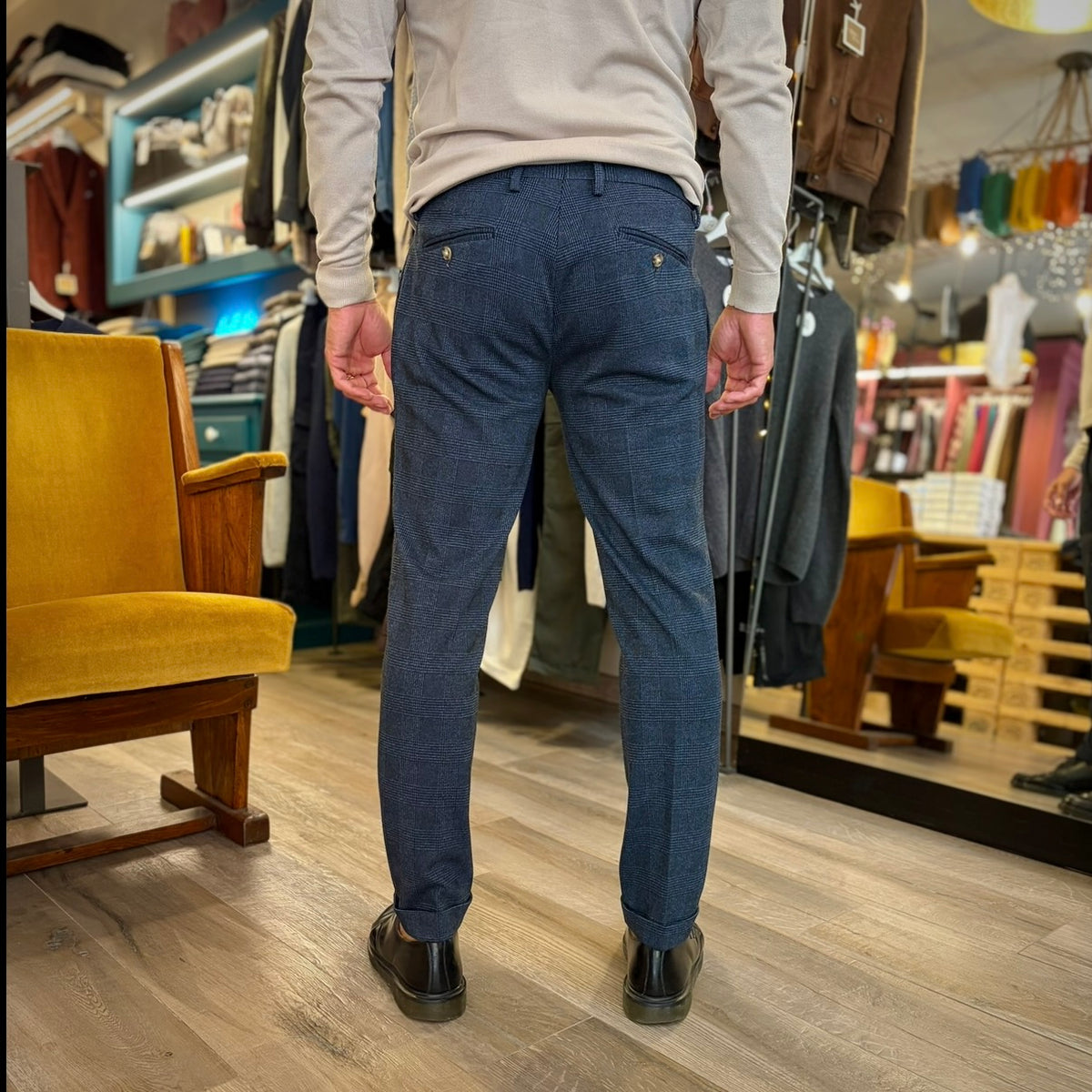 EDWARD – pantalone tartan sartoriale