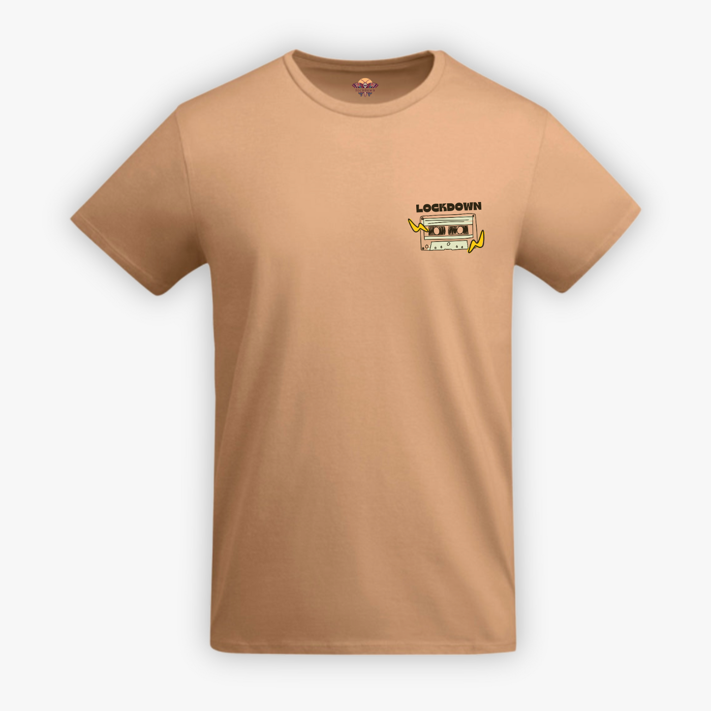 RETRO STYLE - t-shirt arancio con stampa