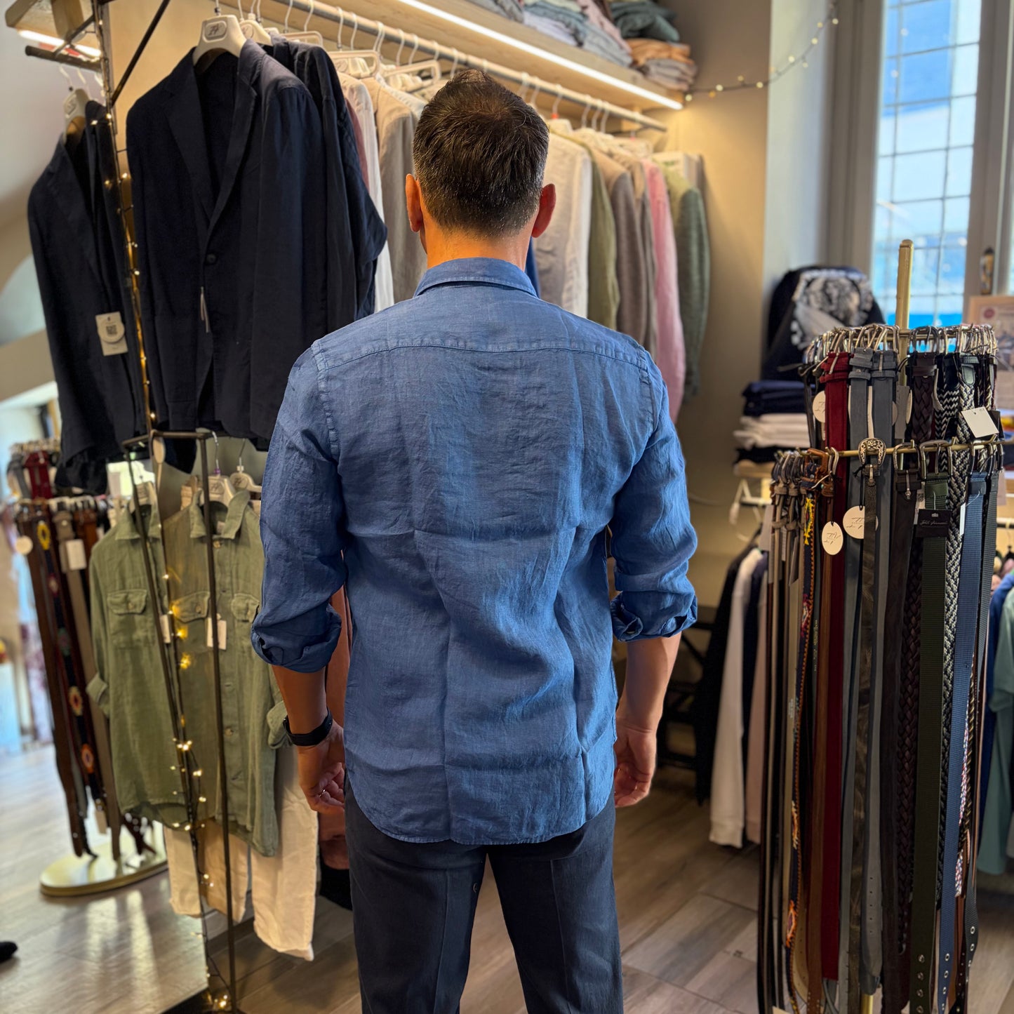MOU - camicia lino sartoriale