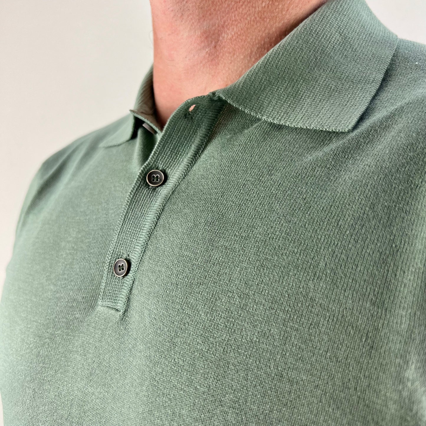NICK - polo in maglia sartoriale bottoni
