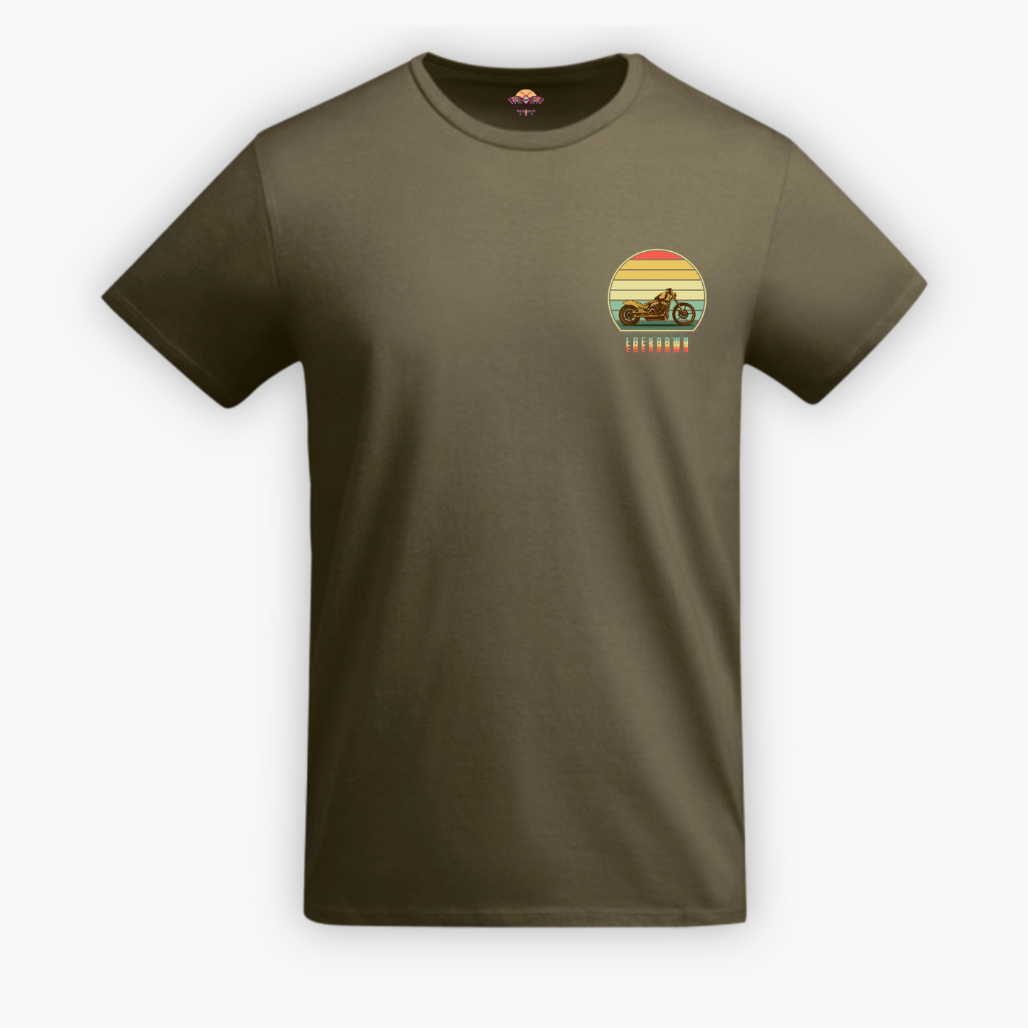 AIRE LIBRE - t-shirt verde militare con stampa
