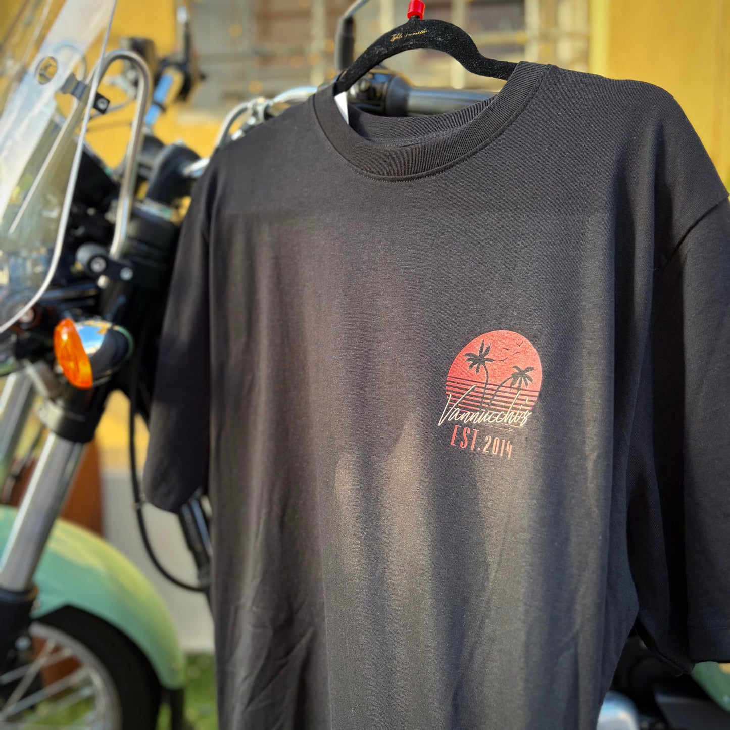 THAT’S LIFE - t-shirt nera heavy con stampa