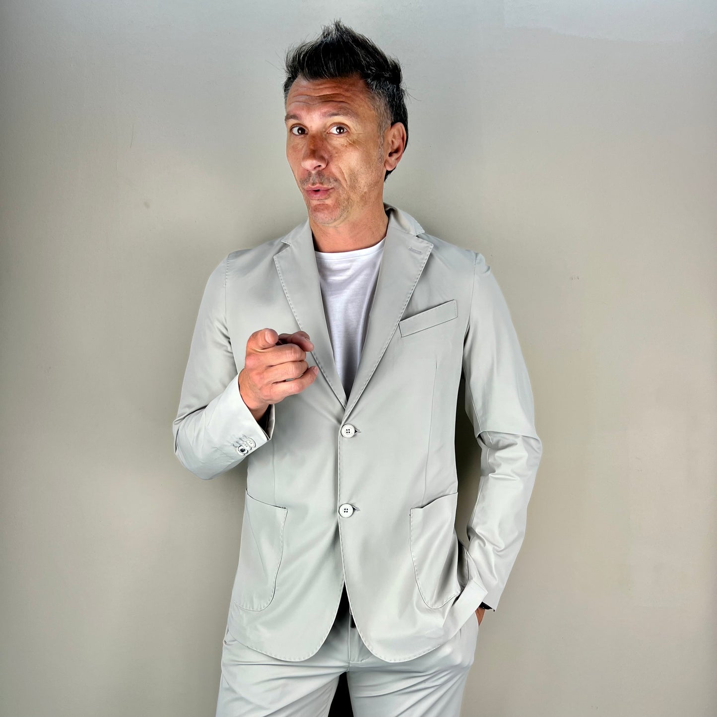 TOP PLAYER JACKET - giacca sartoriale no stiro leggera