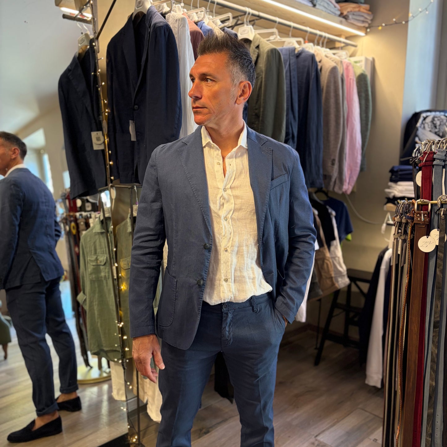 MIKE - giacca misto lino sartoriale