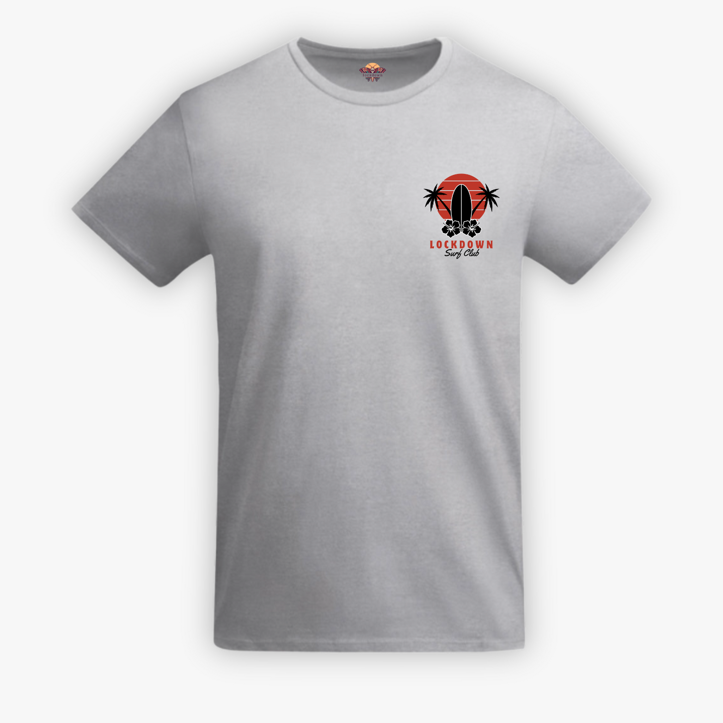 SURF CLUB - t-shirt grigia con stampa