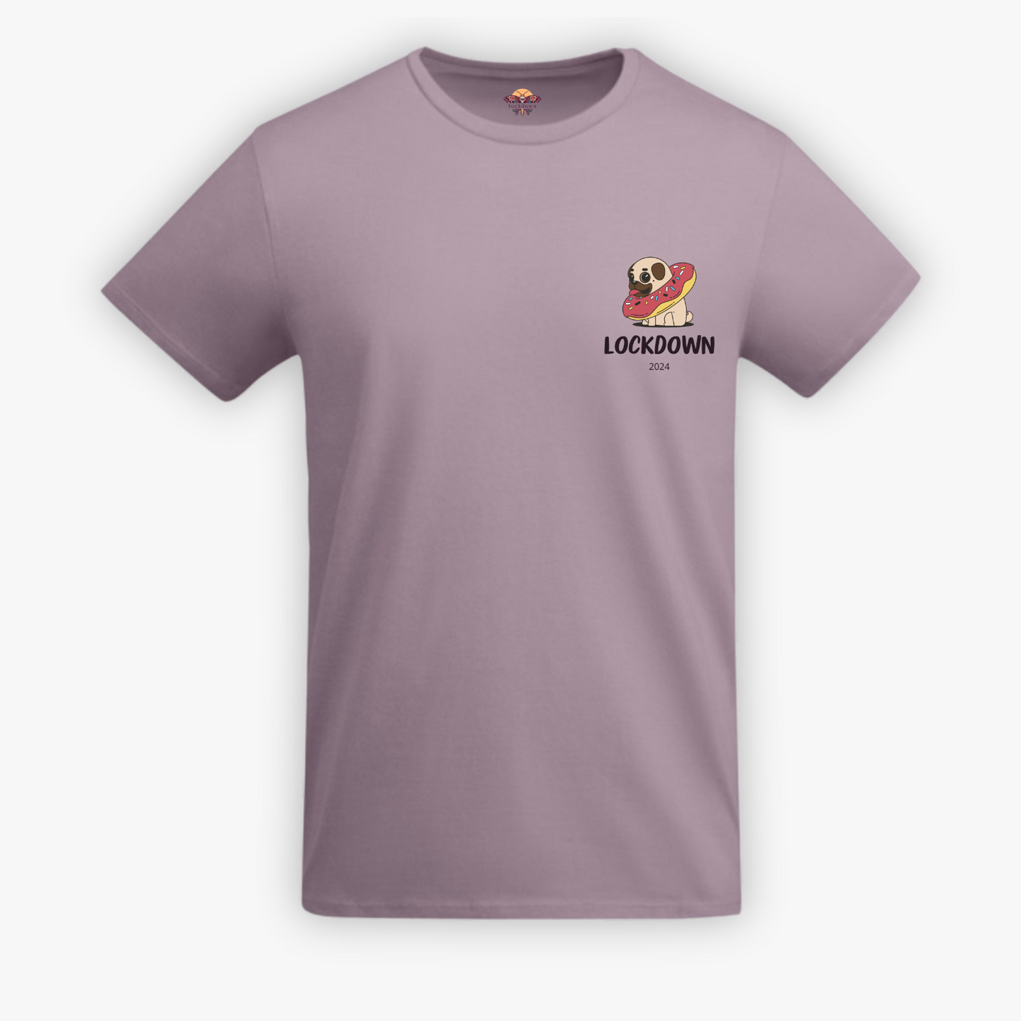 BULLDOG - t-shirt lilla con stampa