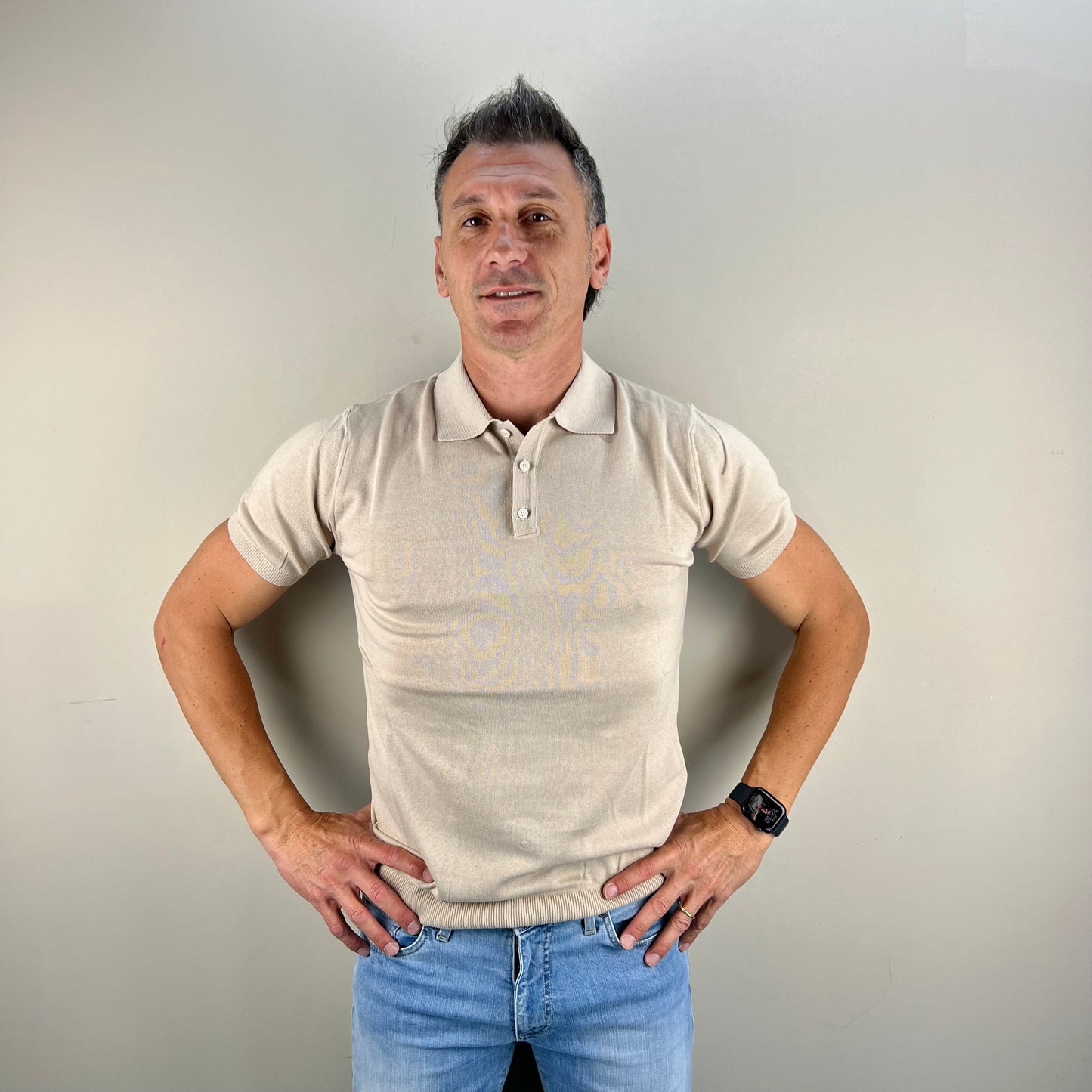 NICK - polo in maglia sartoriale
