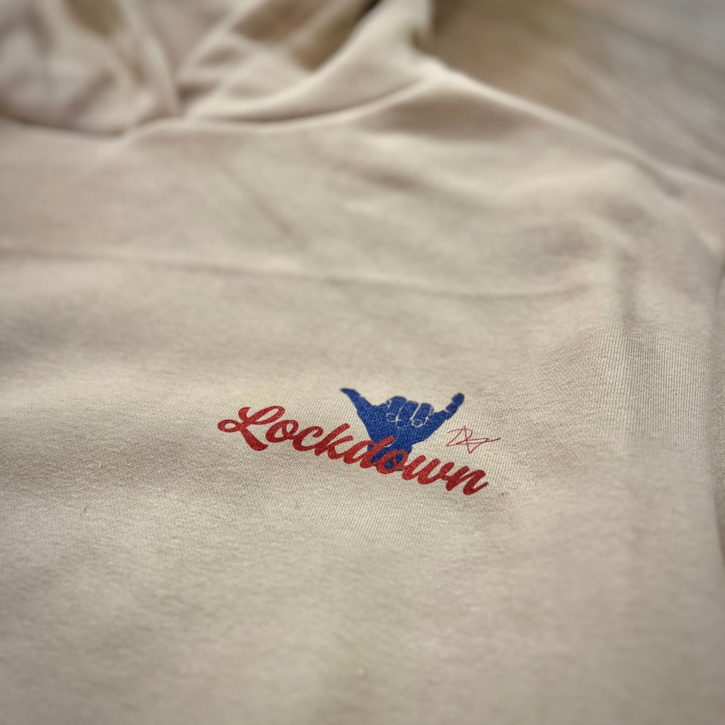 I’M ORIGINAL - felpa cappuccio beige