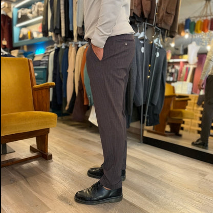 JENNA – pantalone gessato sartoriale