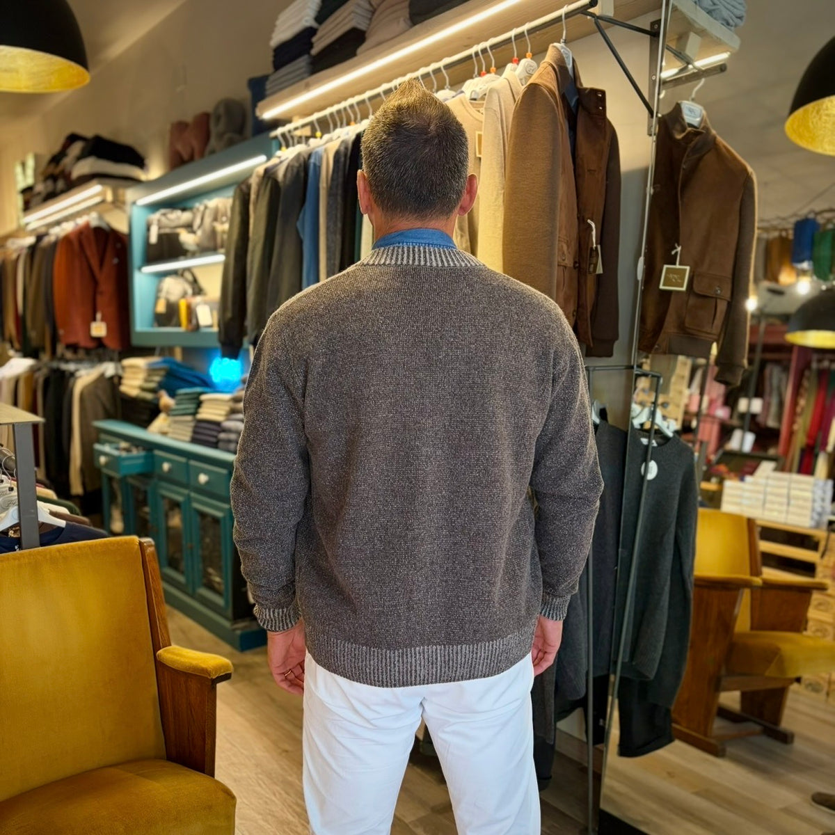 GEOFF – cardigan lana sartoriale