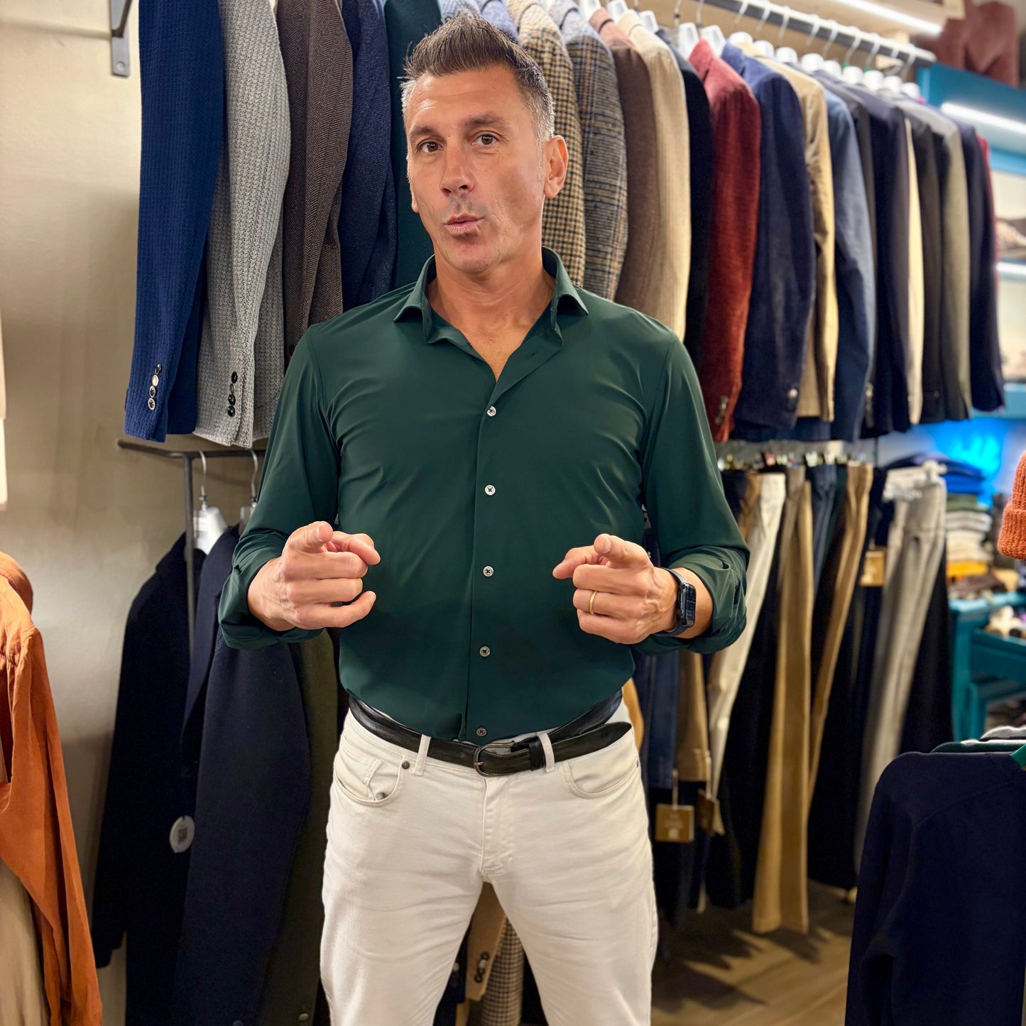 TOP PLAYER – camicia eco anti-stiro