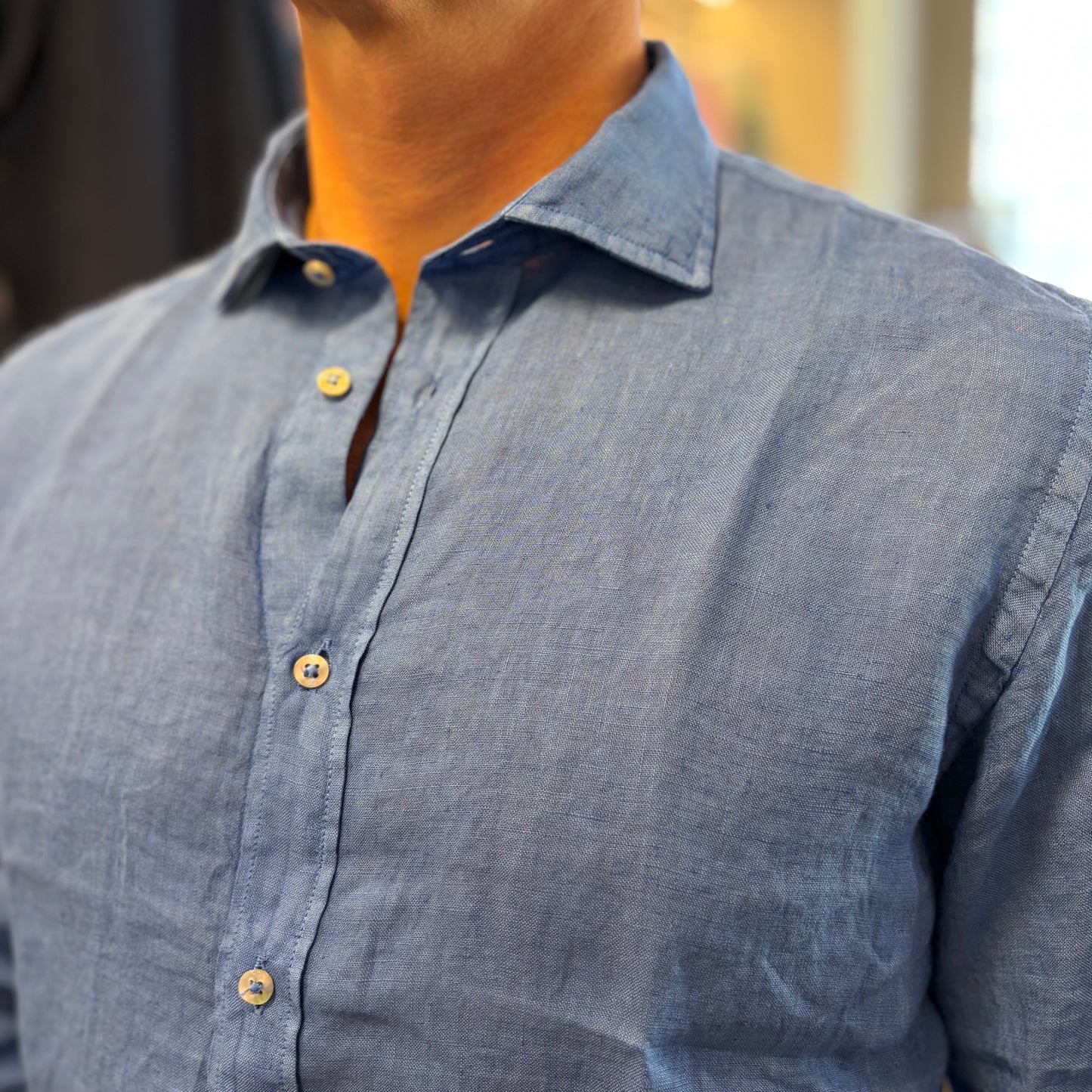 MOU - camicia lino sartoriale