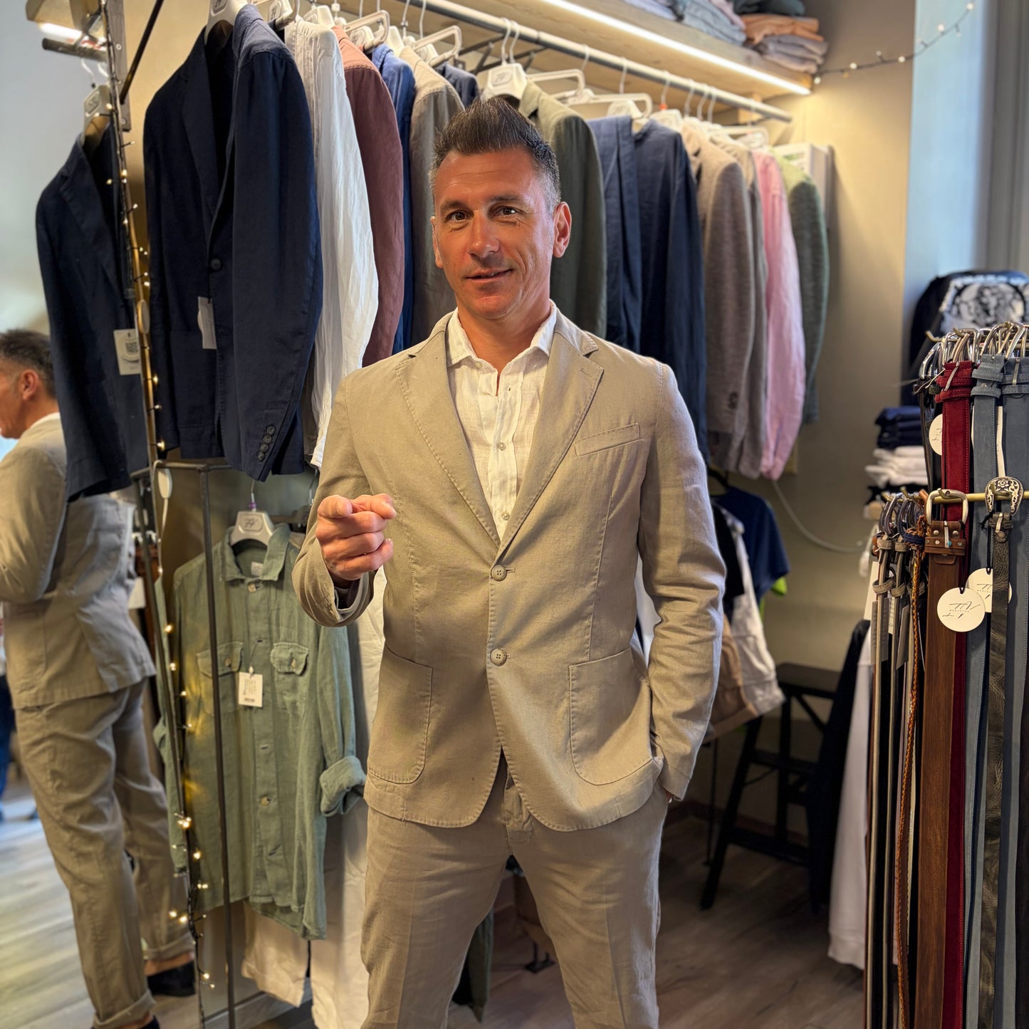 MIKE - giacca misto lino sartoriale