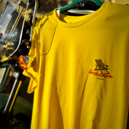 SUMMER PARADISE - t-shirt gialla con stampa