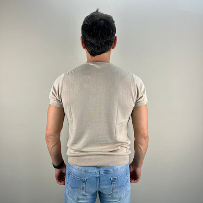 ISACK - t-shirt in maglia sartoriale