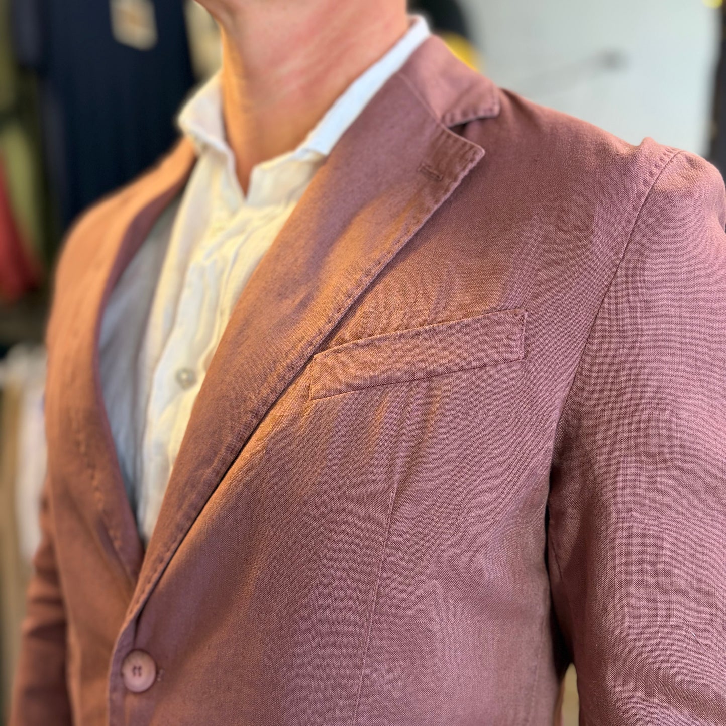 MIKE - giacca misto lino sartoriale