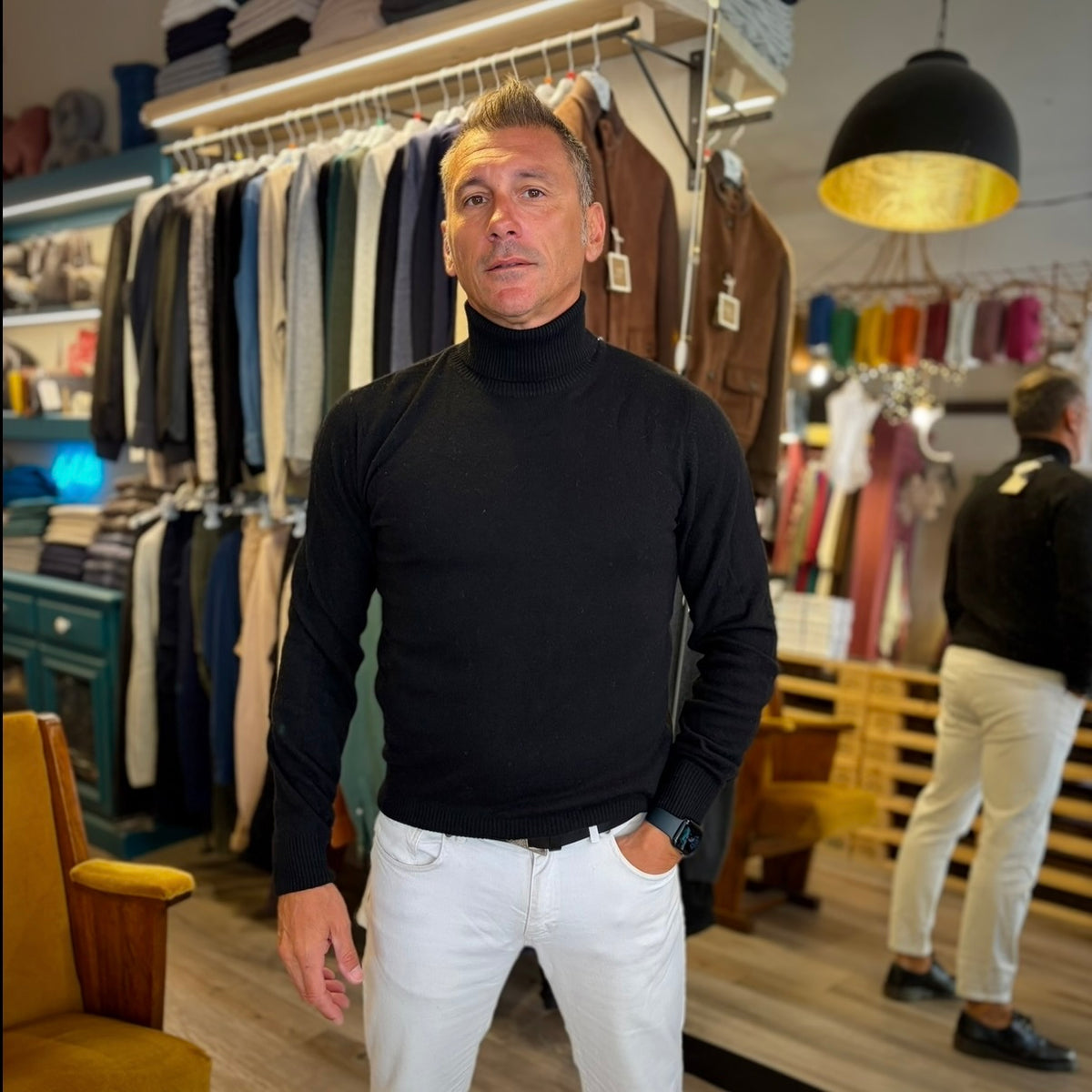 MANCINI ALTO  – dolcevita cashmere sartoriale