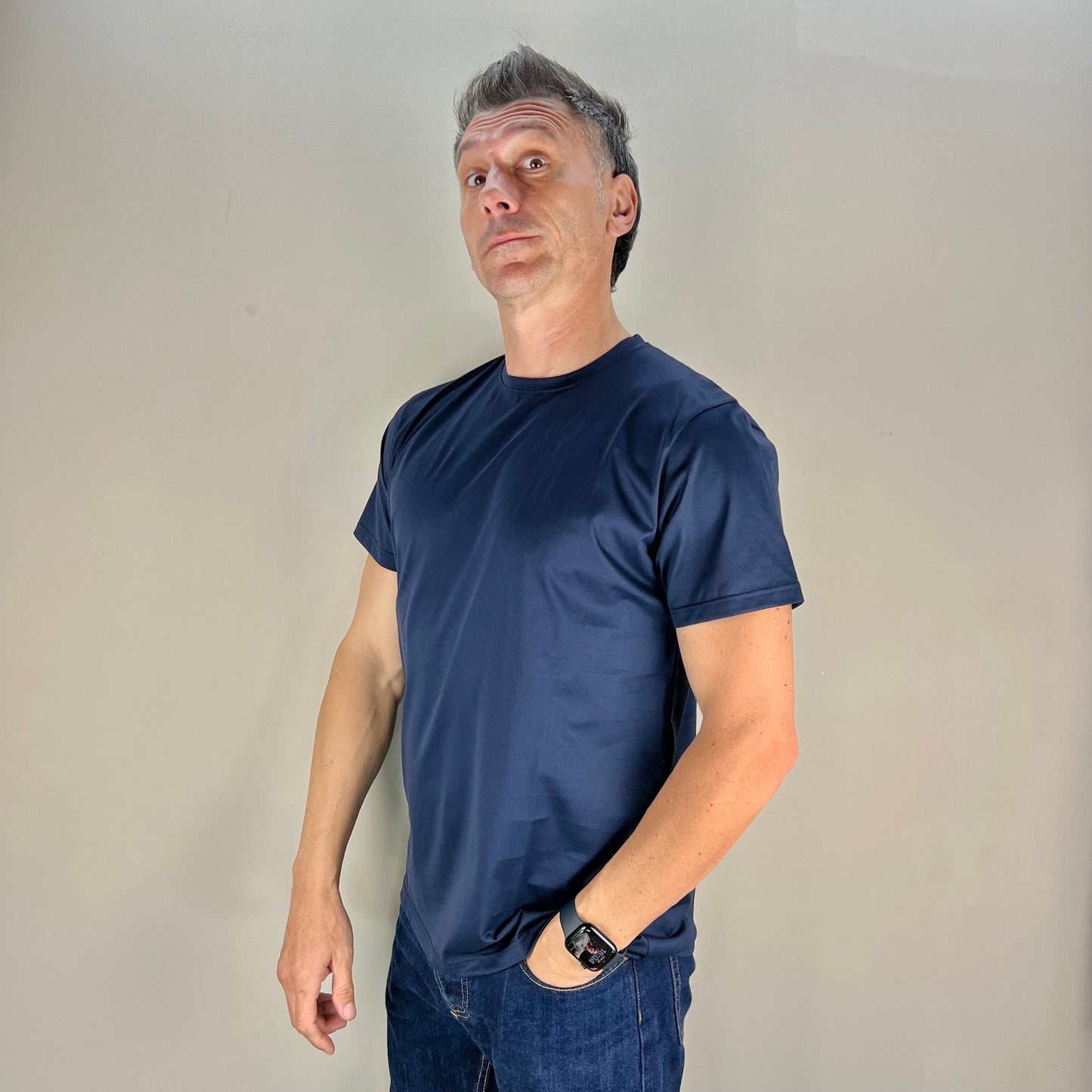 BIGON - t-shirt filo di scozia sartoriale