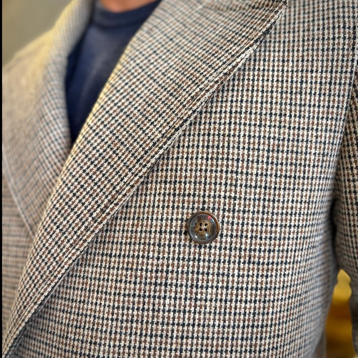 WINSTON - cappotto pied de poule lana sartoriale