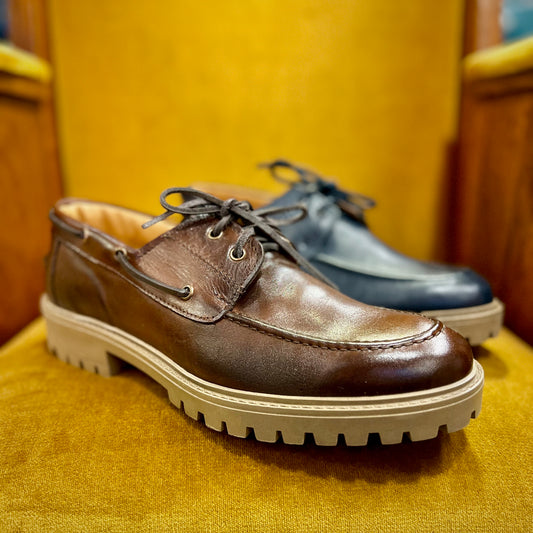 BOBBY - barchetta pelle carroarmato