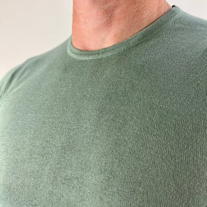 ISACK - t-shirt in maglia sartoriale