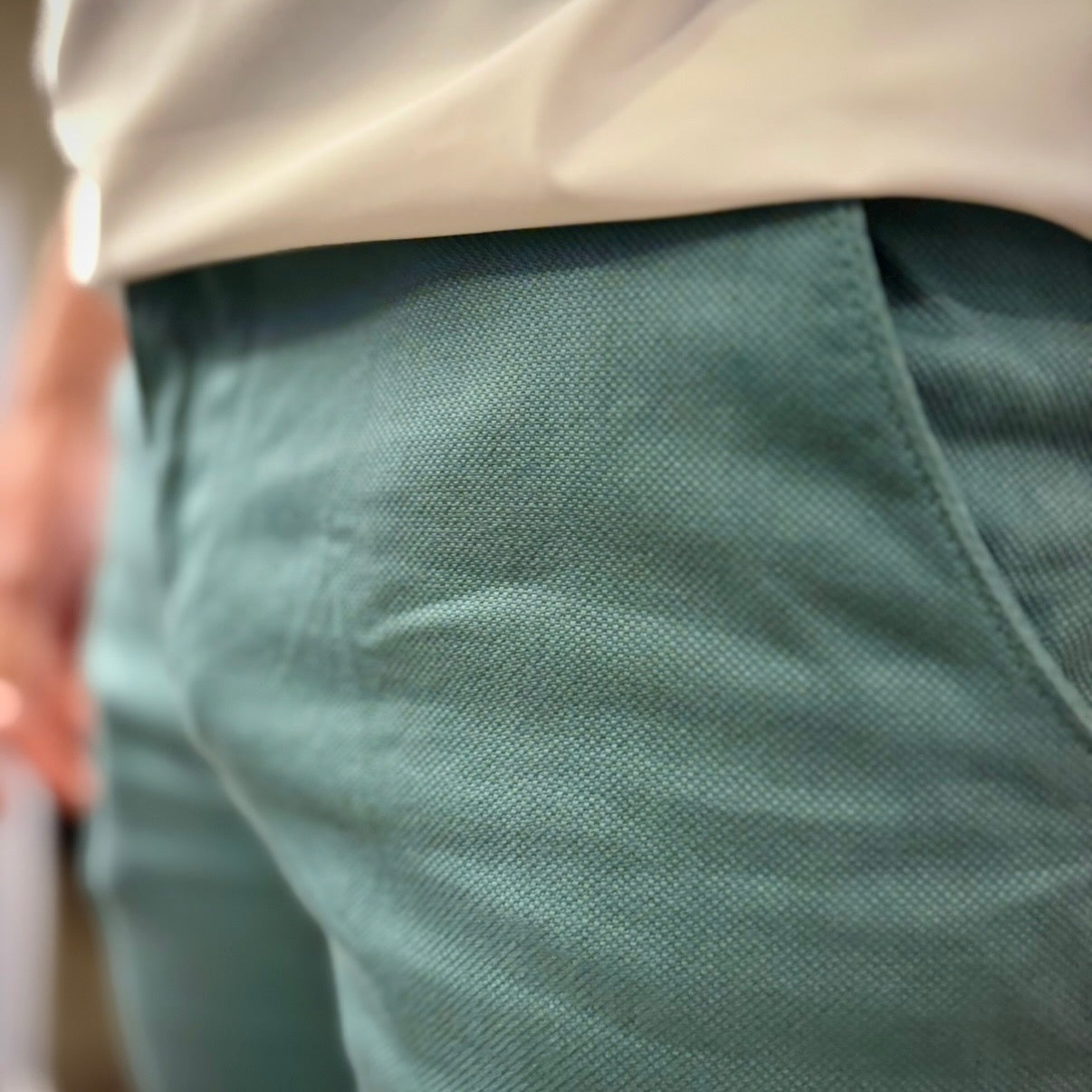 CESAR LIGHT – pantalone chino nido d’ape sartoriale
