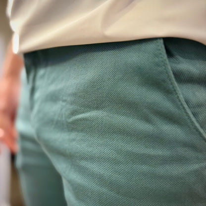 CESAR LIGHT – pantalone chino nido d’ape sartoriale