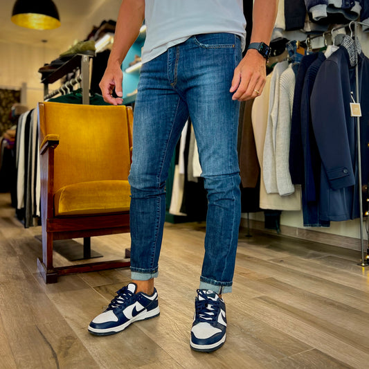 NEDVED - jeans slim classico sartoriale