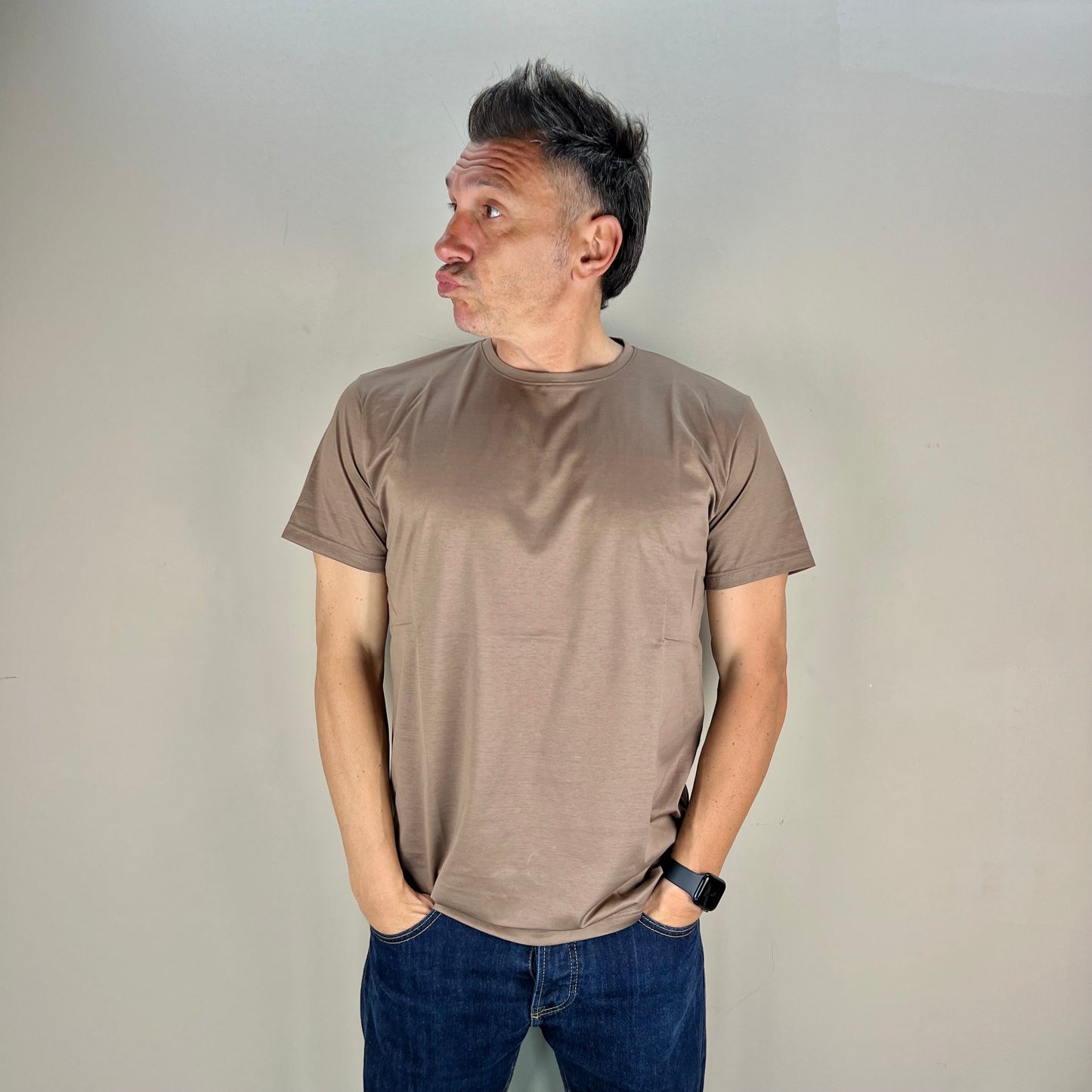 BIGON - t-shirt filo di scozia sartoriale