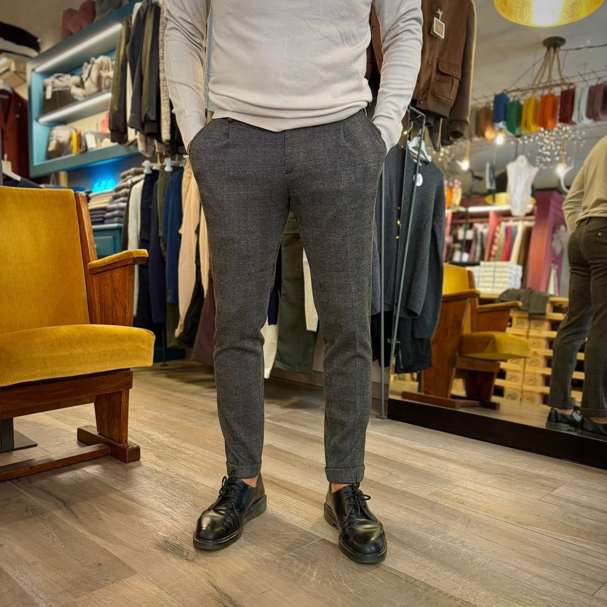 EDWARD – pantalone tartan sartoriale