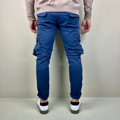 TRAPATTONI – pantalone cargo sartoriale leggero