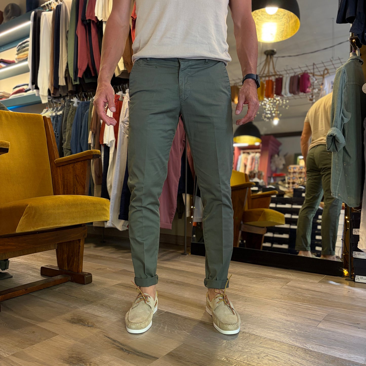 BALDINO – pantalone chino leggero sartoriale