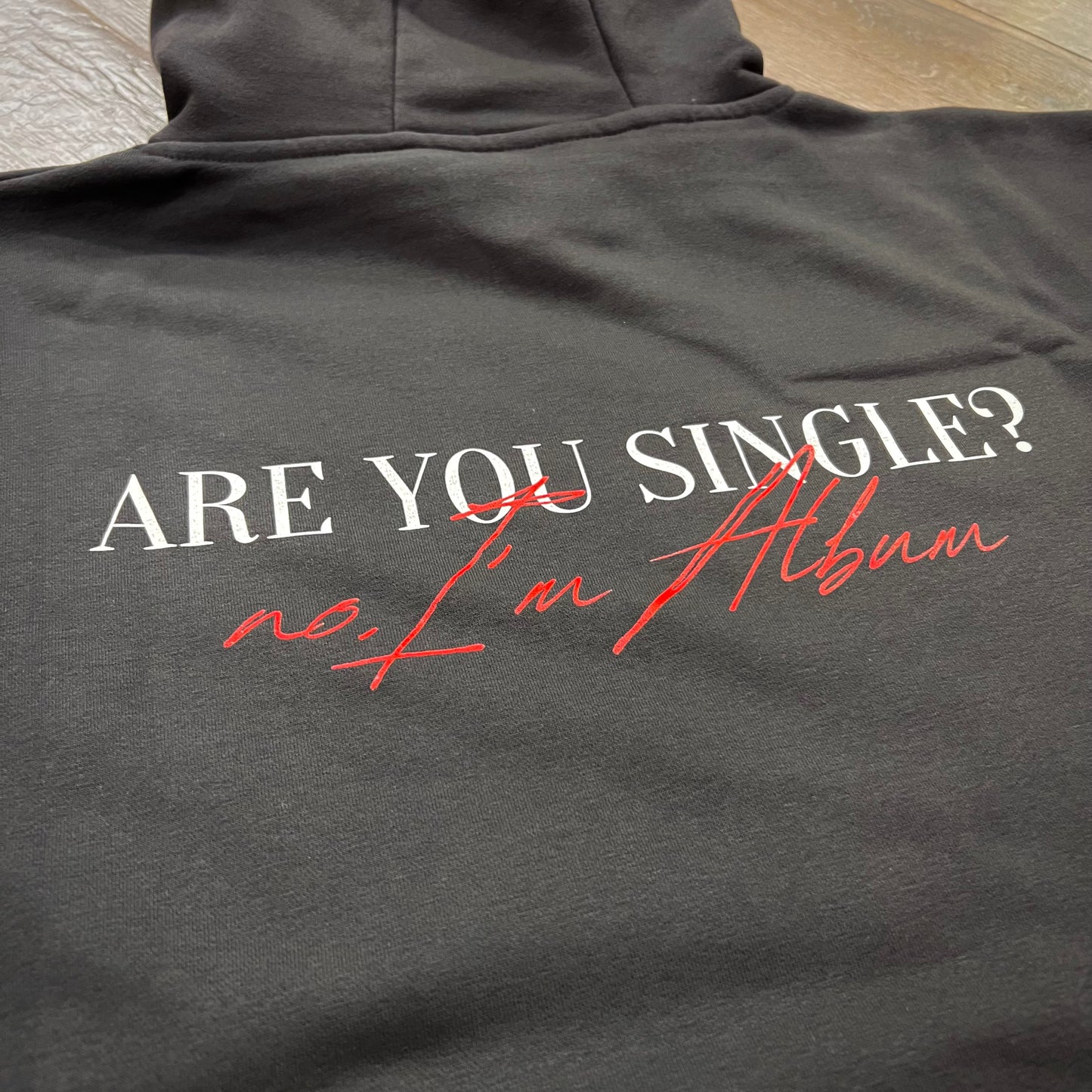 I’M ALBUM - felpa cappuccio antracite