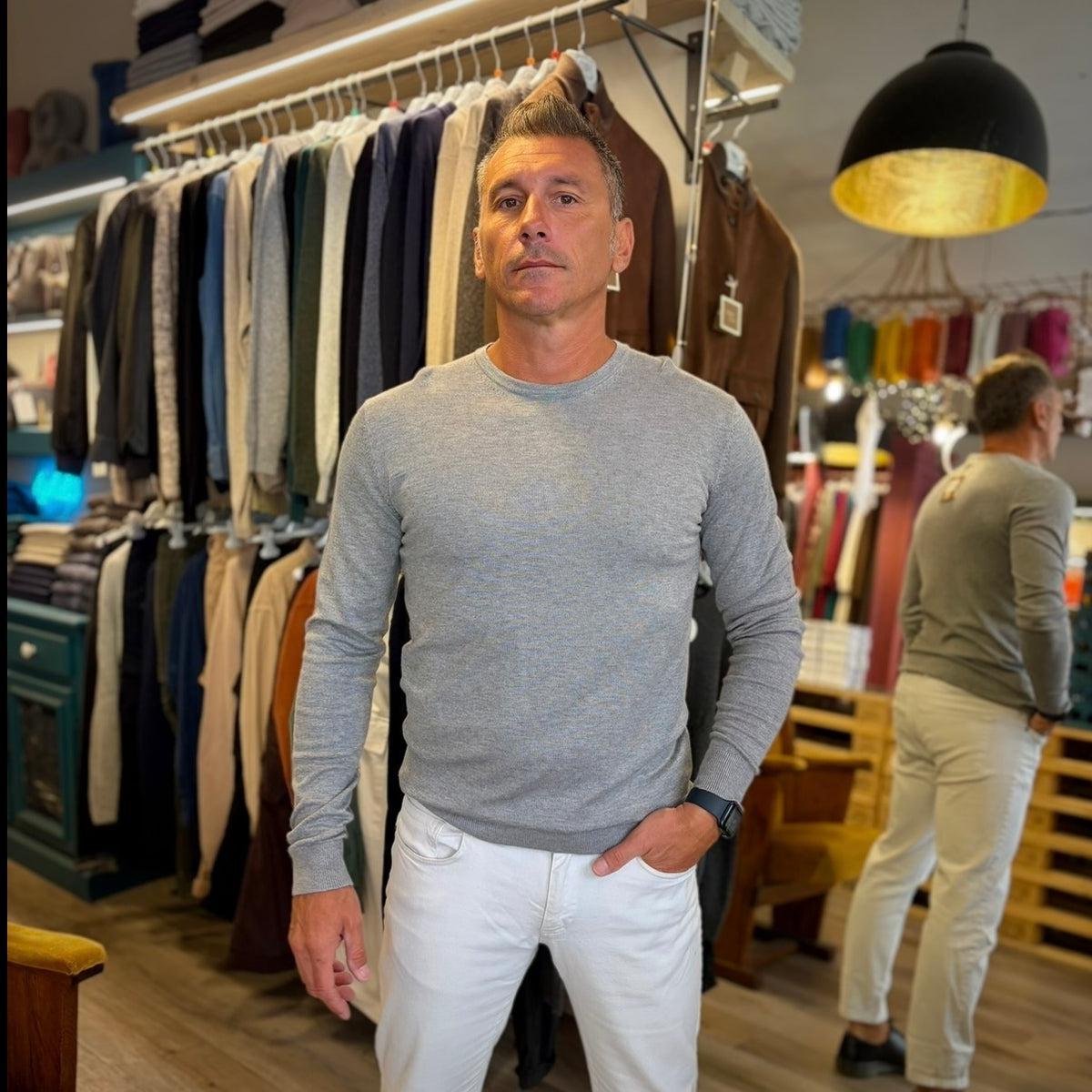 DUCA – maglioncino paricollo sartoriale