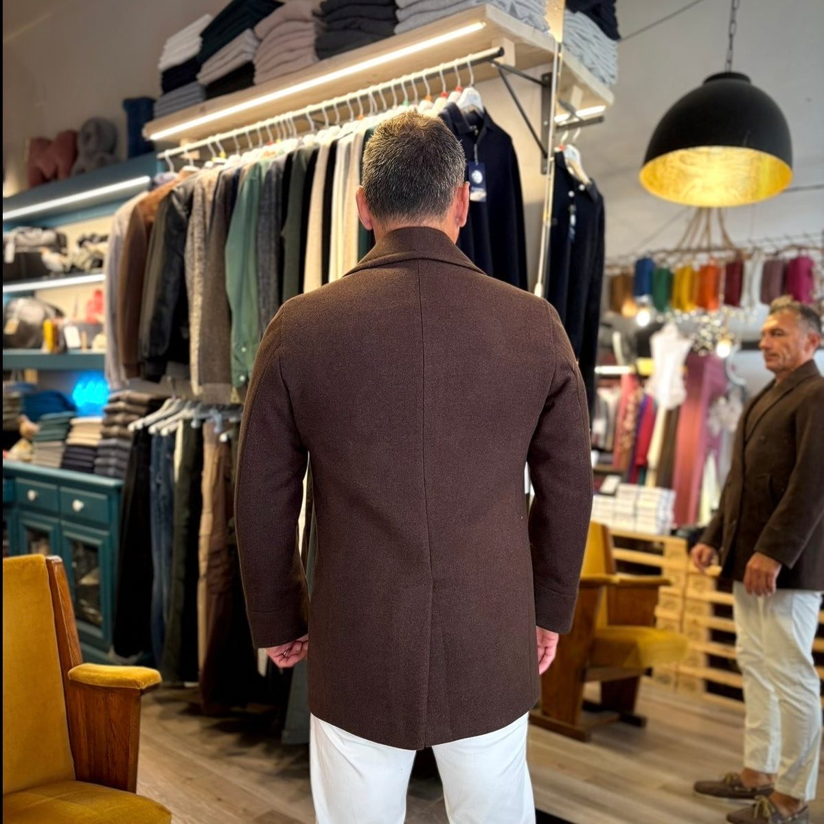 DUSTIN – cappotto corto doppiopetto sartoriale