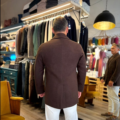 DUSTIN – cappotto corto doppiopetto sartoriale