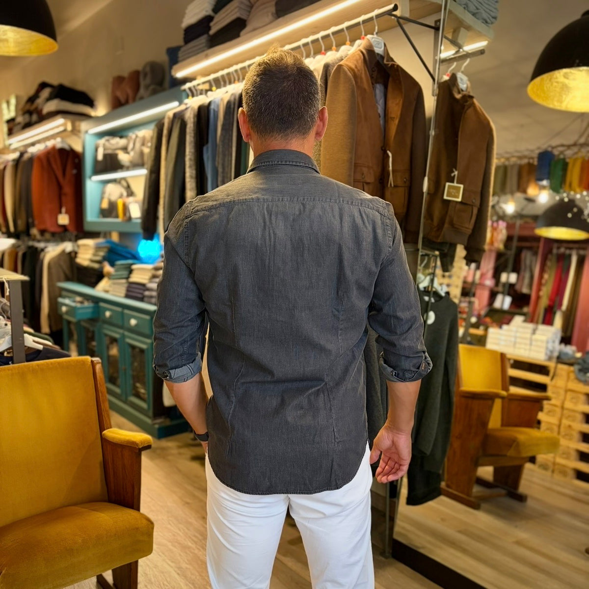 ICON MAN – camicia jeans sartoriale