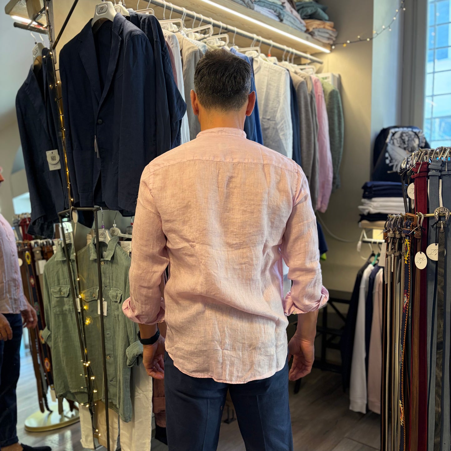 MOU KOREANA - camicia lino sartoriale koreana