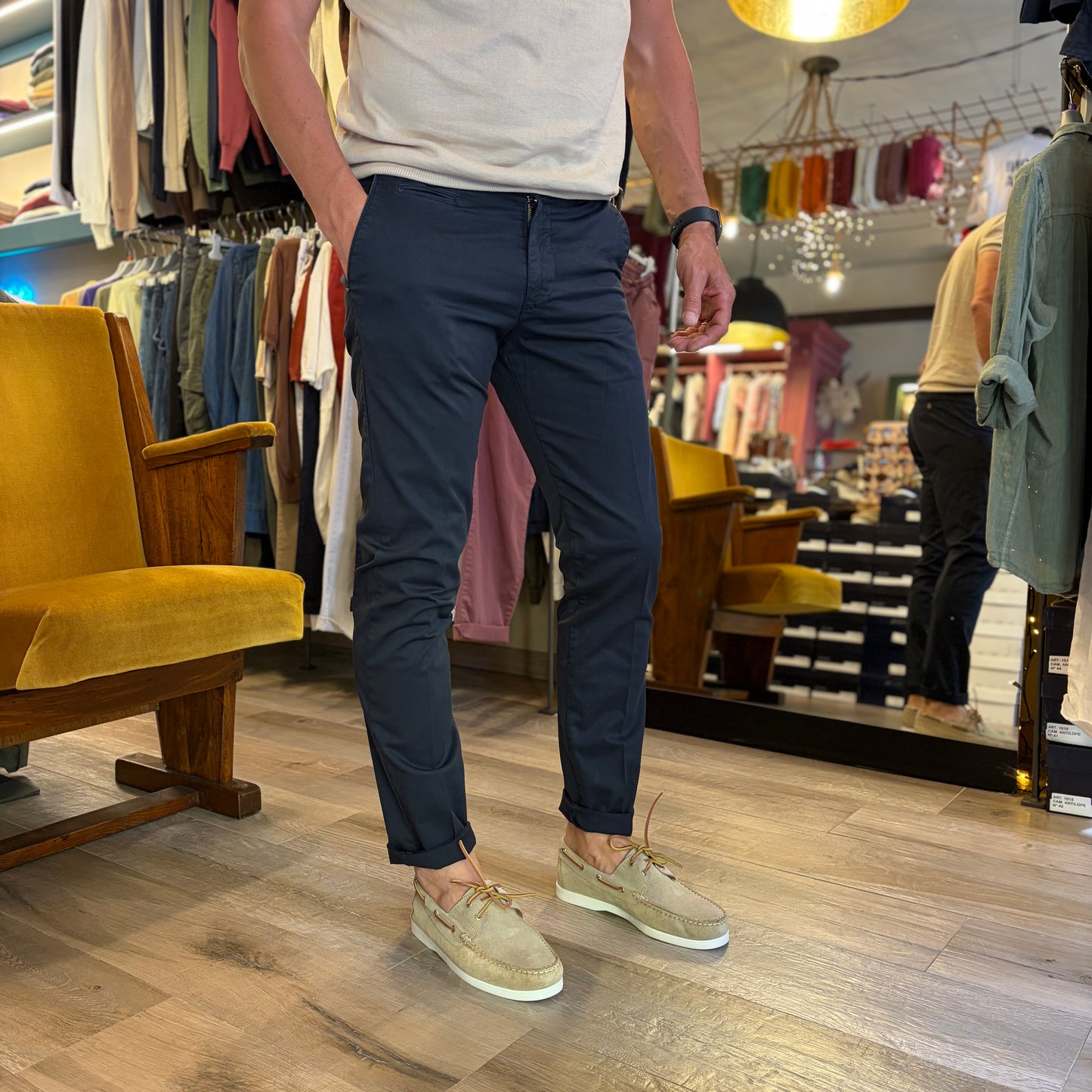 BALDINO – pantalone chino leggero sartoriale