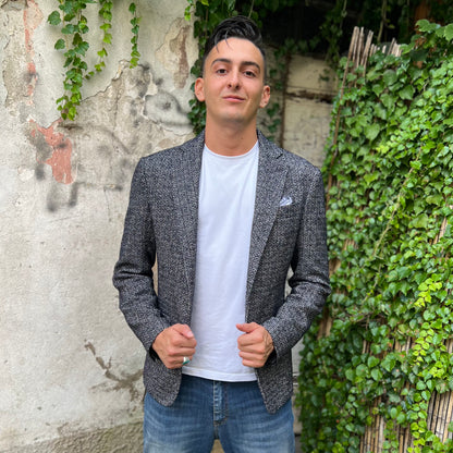 ZOLA - giacca lana grigia sartoriale