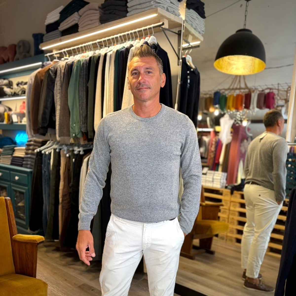 MANCINI  – maglione cashmere sartoriale