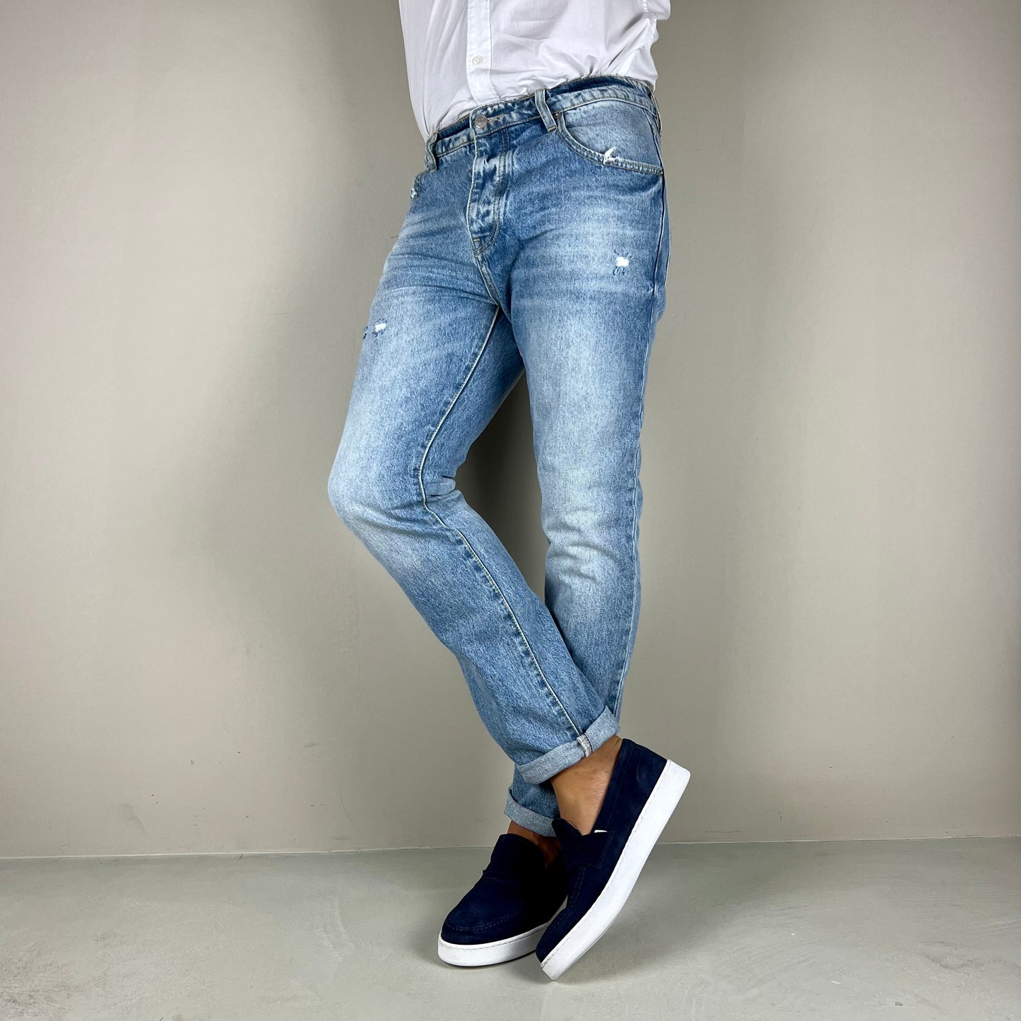 KIDDY - jeans strappi