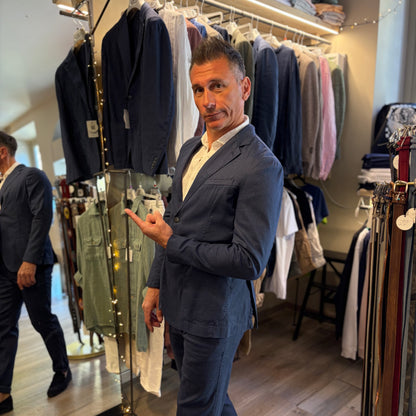 MIKE - giacca misto lino sartoriale