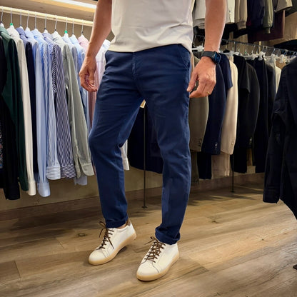 CESAR LIGHT – pantalone chino nido d’ape sartoriale