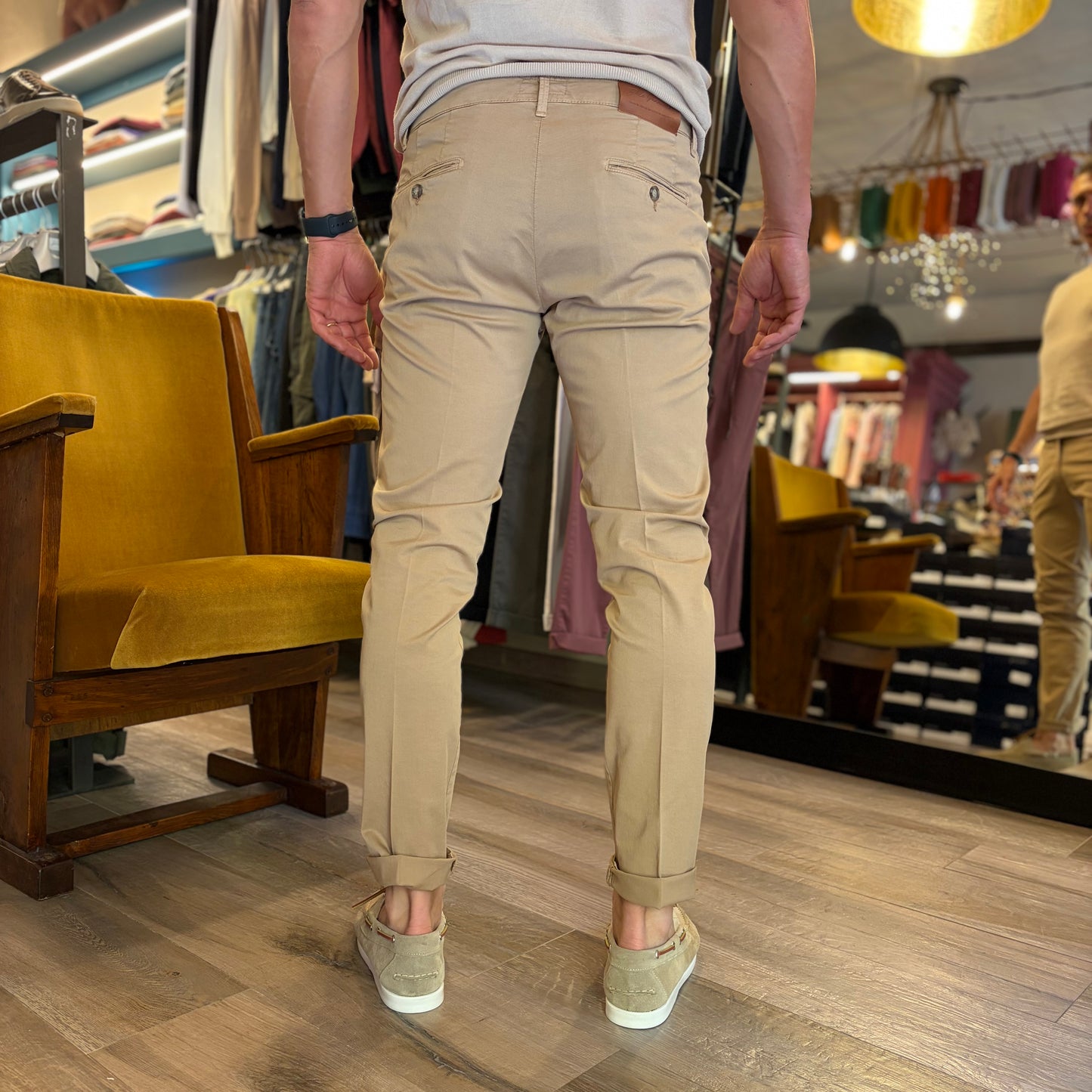 BALDINO – pantalone chino leggero sartoriale