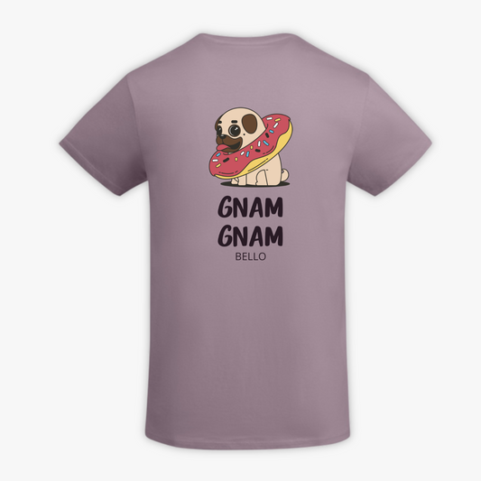 BULLDOG - t-shirt lilla con stampa