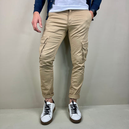 TRAPATTONI – pantalone cargo sartoriale leggero
