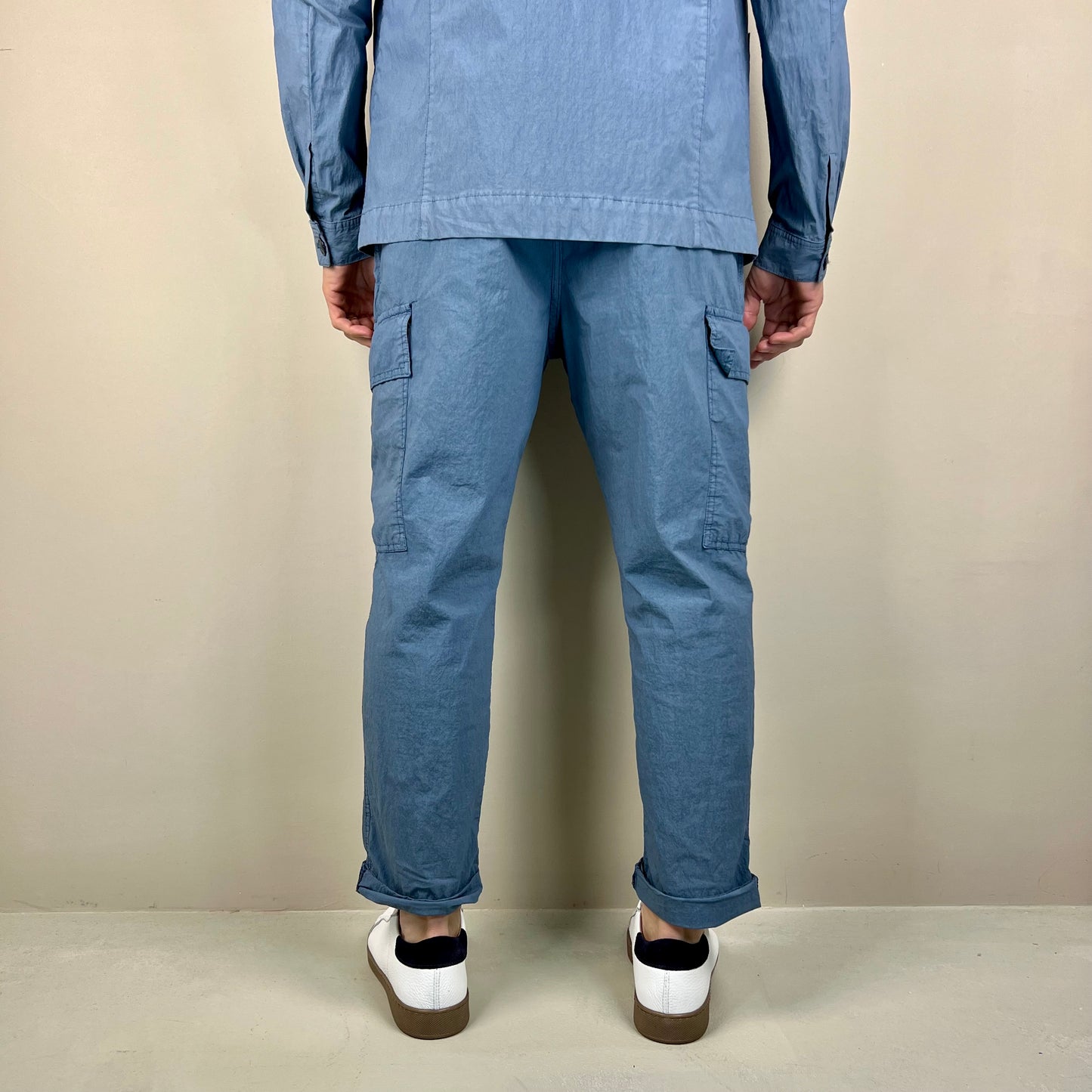 KLOPP – pantalone stone cargo sartoriale loose fit