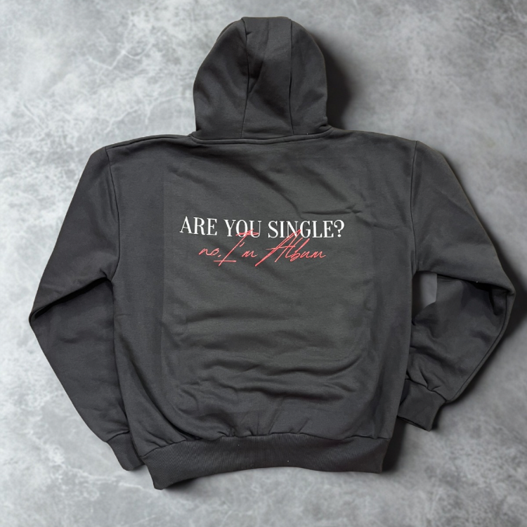 I’M ALBUM - felpa cappuccio antracite