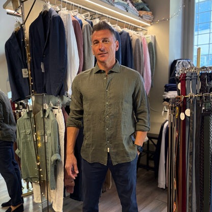MOU - camicia lino sartoriale